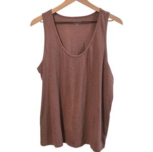 Athleta Daily Tank Hero Brown Cotton Lightweight New With Tag Size XL